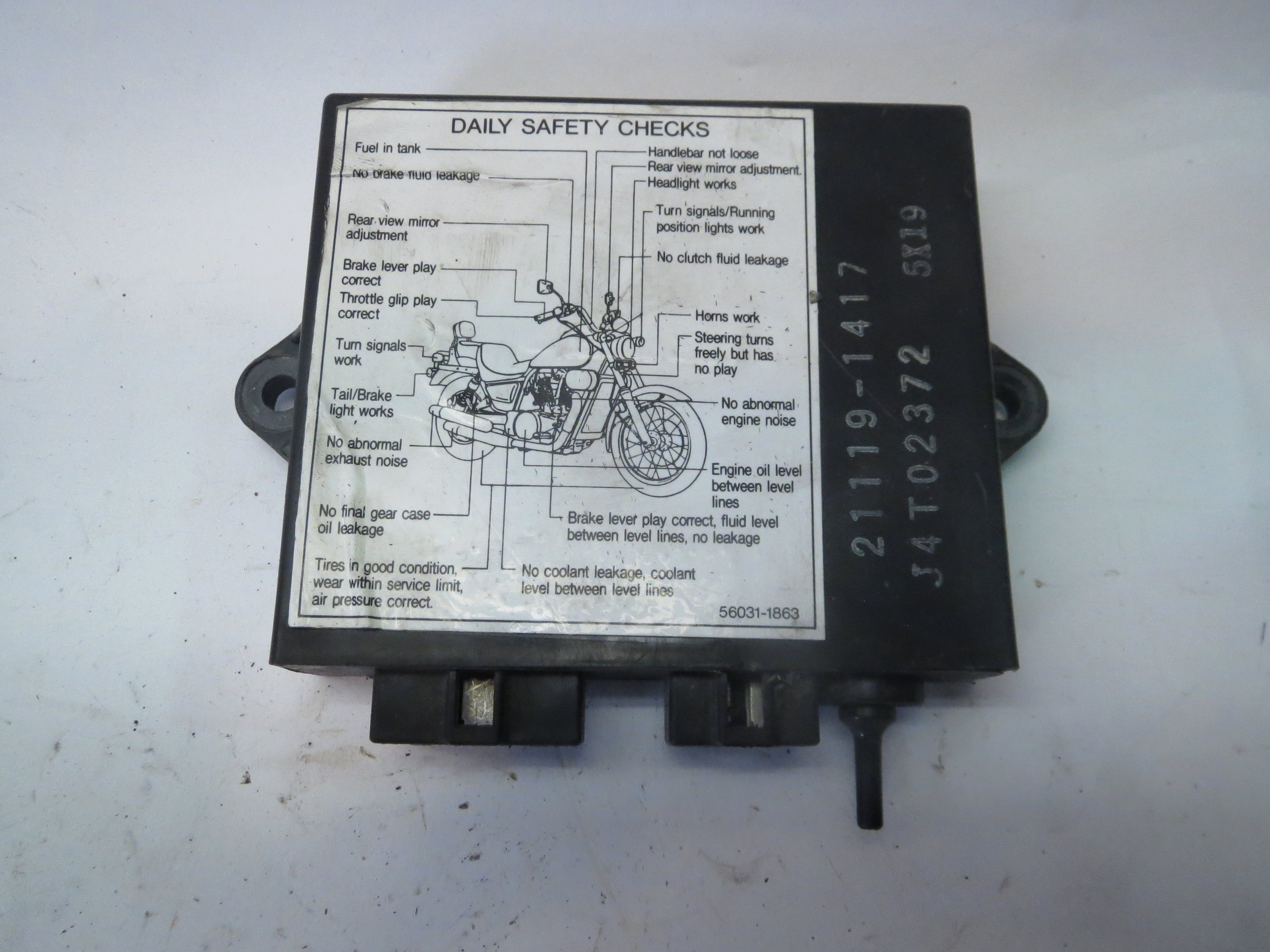 Ring tilbage præsentation Derivation Kawasaki CDI Ignitor VN1500 VN 1500 Vulcan 88-99